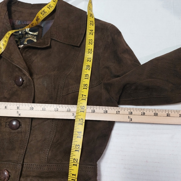 LEATHER FASHION Women's Brown Leather Jacket Size 34 - Picture 11 of 16